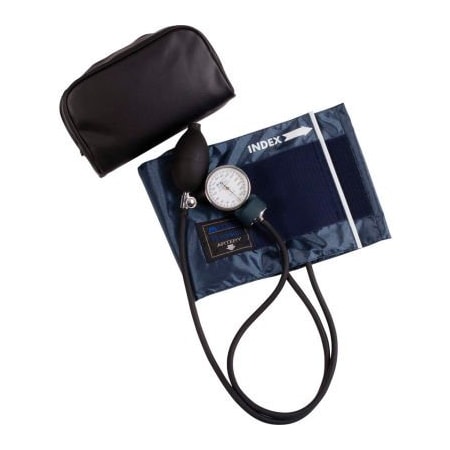 MABIS Precision Series Aneroid Sphygmomanometer BP Monitor, Large Adult Size, Blue